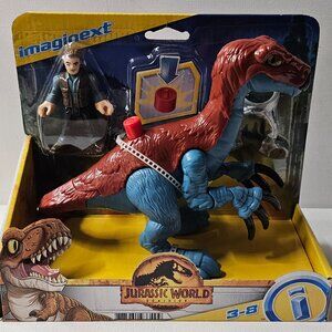 Imaginext Jurassic World Dominion Therizinosaurus & Owen Figure Pack - 2021